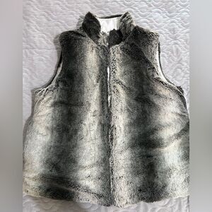 Fake Fur Puffer Vest